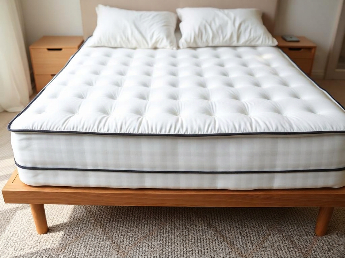 Clean mattress after professional deep extraction
